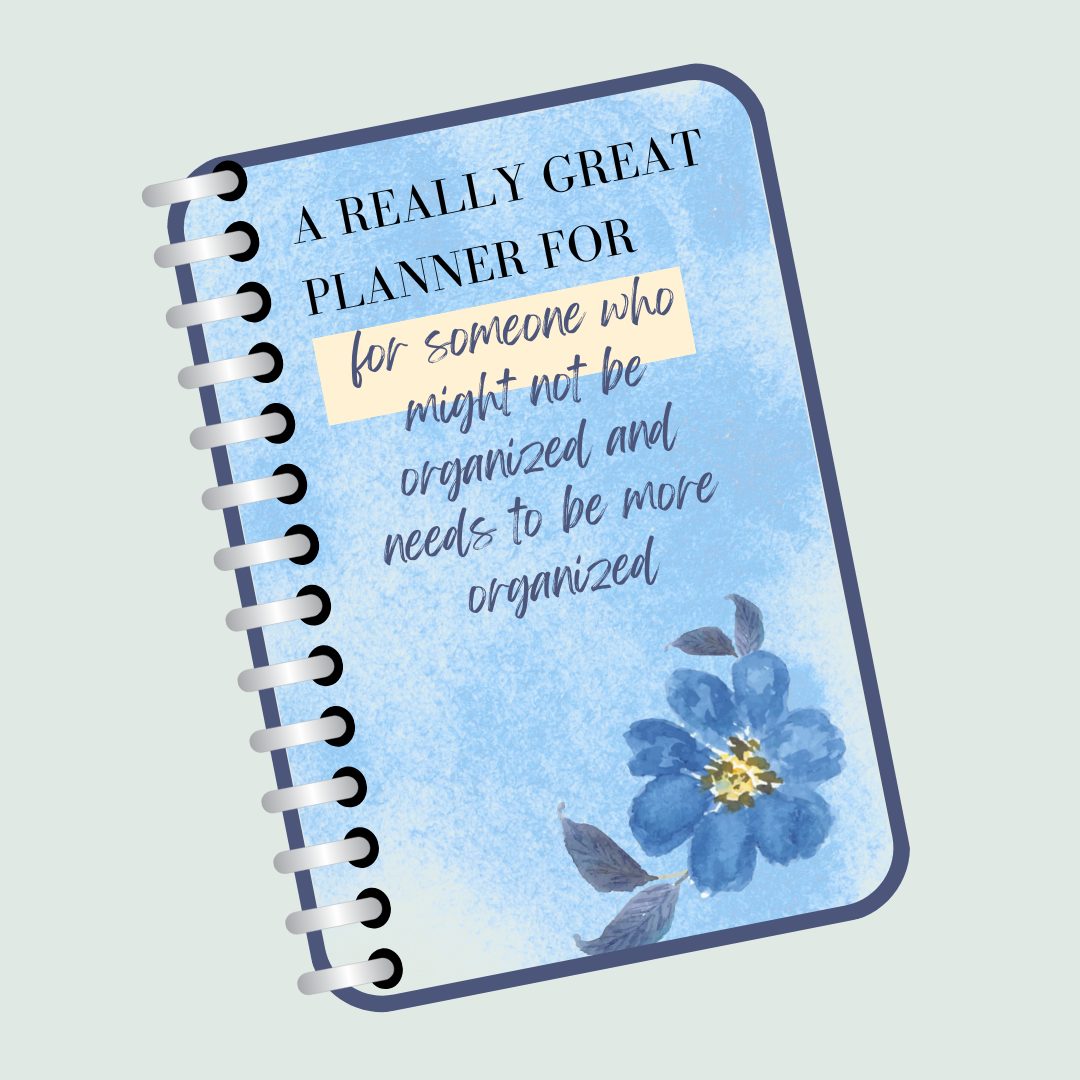 A Really Great Planner Blue Floral