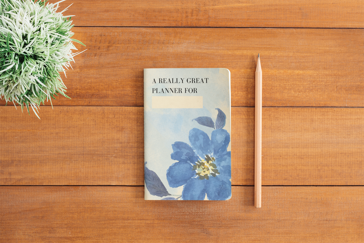 A Really Great Planner Blue Floral