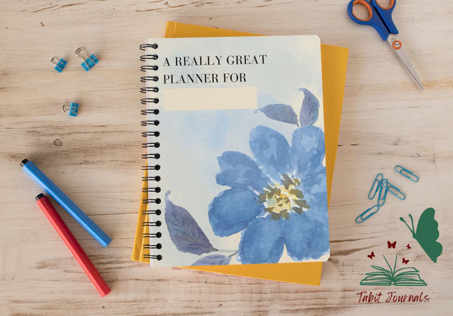 A Really Great Planner Blue Floral